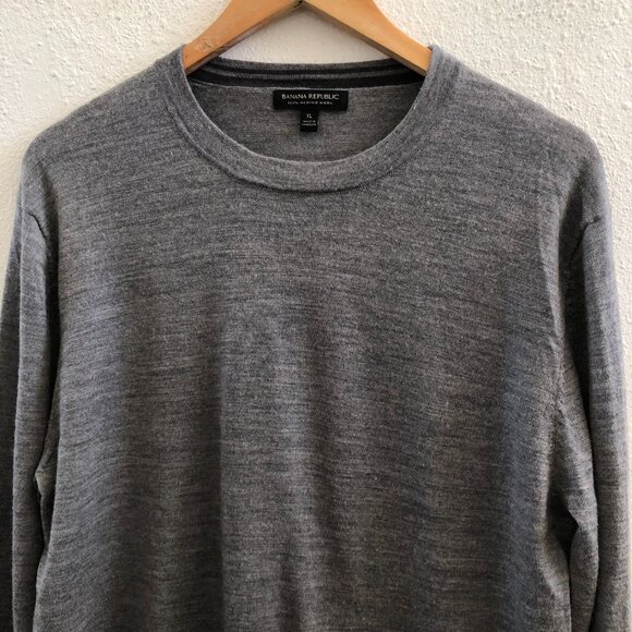 BANANA REPUBLIC Men's 100% Merino Wool Sweater Size XL - Picture 5 of 12